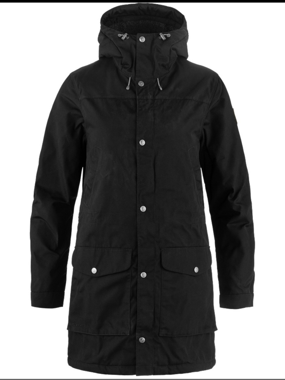 Fjällräven Greenland Winter Parka W Black G-1000 Fleece Lined M